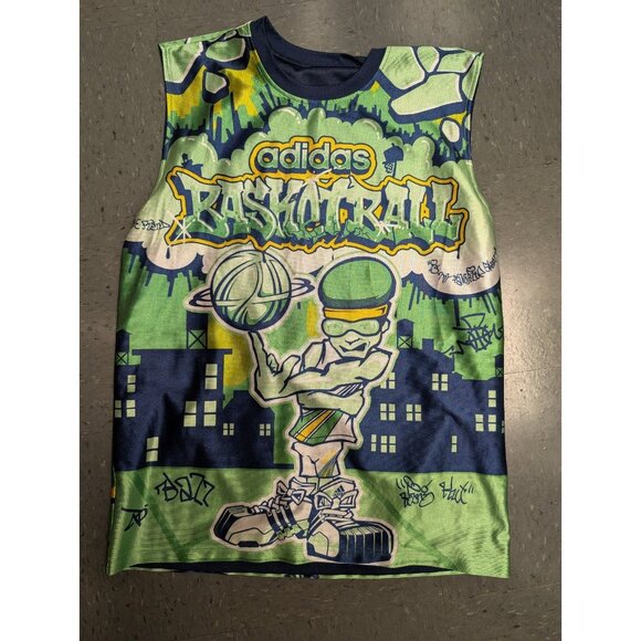 jersey Basketball double-sided Adidas L multicolor - Picture 1 of 5
